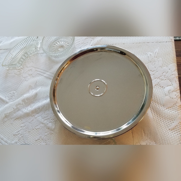 Vintage Kromex Lazy  Susan Divided  Serving Dish - Picture 7 of 13